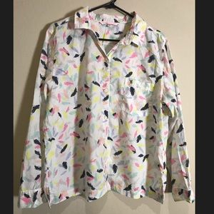 Victoria’s Secret feather pajama top (L)